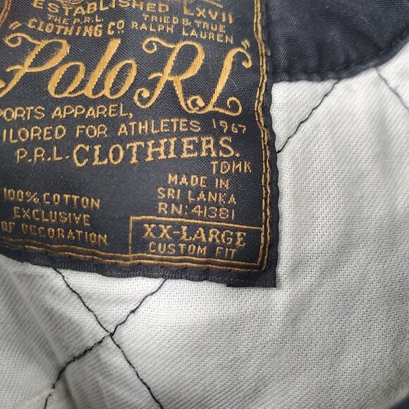 Polo Ralph Lauren Patchwork Polo Shirt Top Men Size XXL Vintage Short Sleeve - Picture 3 of 12
